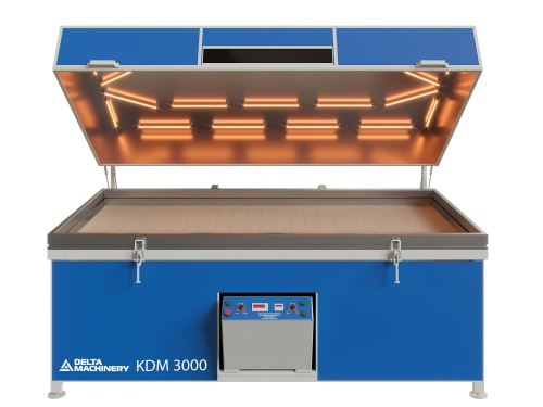 Пресс термовакуумный DELTAMACHINERY KDM 3000 с откидным термомодулем (насос SV-040, оцинкованный стол)